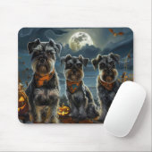 Schnauzer Halloween Spooky Muismat (Met muis)