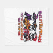 Schnauzer Halloween Thanksgiving Christmas Classic Fleece Deken (Voorkant (Horizontaal))