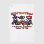 Schnauzer Halloween Thanksgiving Christmas Classic Golfhanddoek (Voorkant)