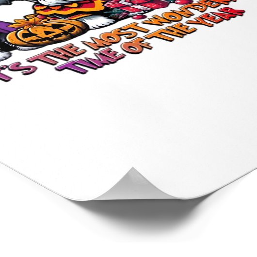 Schnauzer Halloween Thanksgiving Christmas Classic Poster (Hoek)