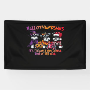 Schnauzer Halloween Thanksgiving Christmas Classic Spandoek