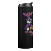 Schnauzer Halloween Thanksgiving Christmas Classic Thermosbeker (Gedraaid links)