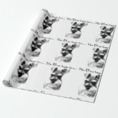 Schnauzer Happy Face Cadeaupapier (Uitgerold)