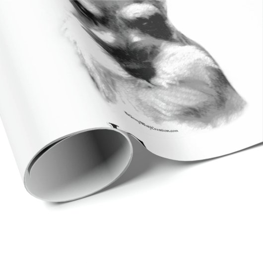 Schnauzer Happy Face Cadeaupapier (Rol Hoek)