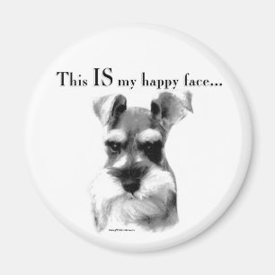 Schnauzer Happy Face Magneet