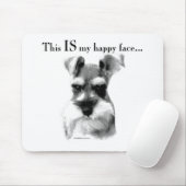 Schnauzer Happy Face Muismat (Met muis)