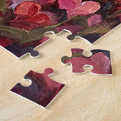 Schnauzer Hartvormige Wilde Bloemen Legpuzzel (Zijkant)