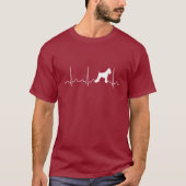Schnauzer Heartbeat T-shirt (Voorkant)