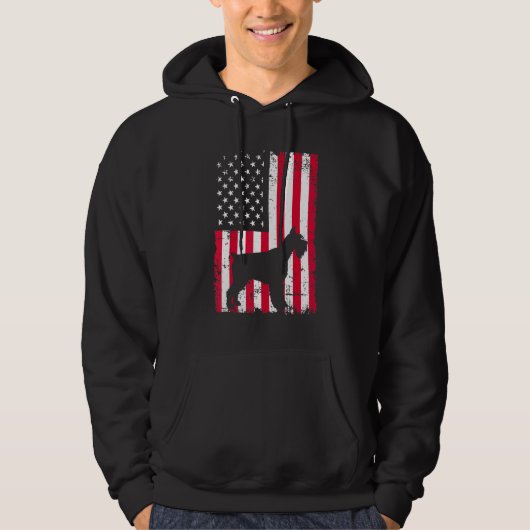 Schnauzer Hond 1 Hoodie (Voorkant)
