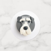 Schnauzer-hond 3D-geïnspireerd  Confetti (Kleine voorkant)