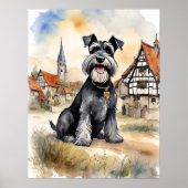 Schnauzer - Hond Art Print (Voorkant)