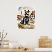 Schnauzer - Hond Art Print (Keuken)
