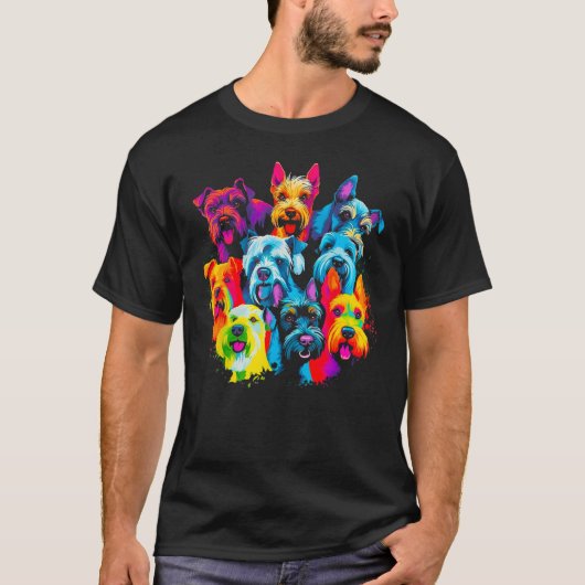 Schnauzer hond beste vrienden t-shirt (Voorkant)