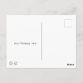 Schnauzer Hond Gepersonaliseerd Gelukkige Verjaard Briefkaart (Achterkant)