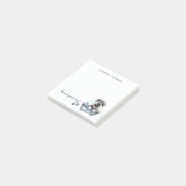 Schnauzer hond gepersonaliseerd post-it® notes (Schuin)