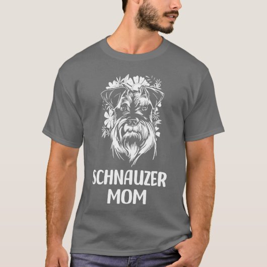 Schnauzer hond Hondenras hondenliefhebber geschenk T-shirt (Voorkant)