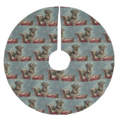 Schnauzer Hond Kerstfeest Kerstboom Rok (Voorkant)