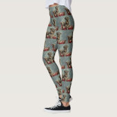 Schnauzer Hond Kerstfeest Leggings (Links)