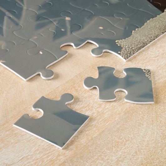 Schnauzer Hond Kerstfeest Legpuzzel (Zijkant)