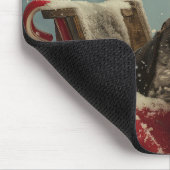 Schnauzer Hond Kerstfeest Muismat (Hoek)