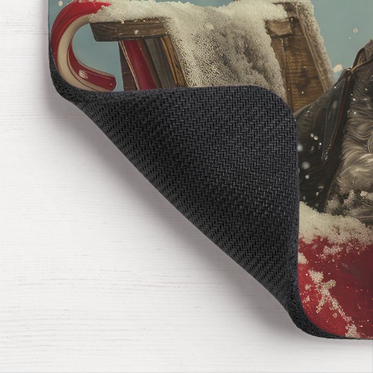 Schnauzer Hond Kerstfeest Muismat (Hoek)