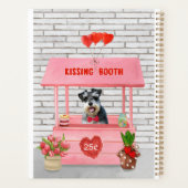 Schnauzer-hond kusstand op Valentijnsdag Planner (Achterkant)