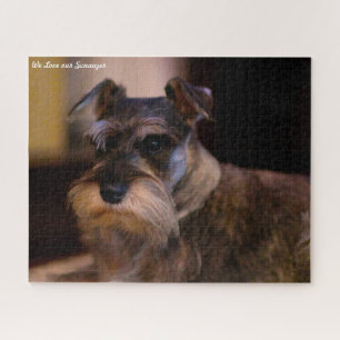 Schnauzer hond legpuzzels. Legpuzzel