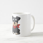 Schnauzer Hond Patchwork Koffiemok (Voorkant rechts)