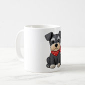 Schnauzer Hond Patchwork Koffiemok (Voorkant links)