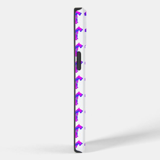 Schnauzer Hond Roze Silhouet Mono Wit Case-Mate iPhone Case (Achterkant / Rechts)