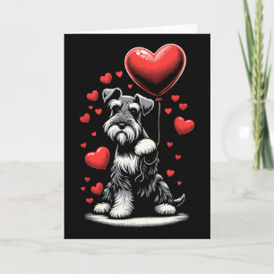 Schnauzer hond Valentijnsdag Hondenbezitter Valent Kaart