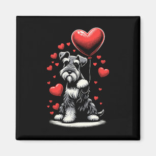 Schnauzer-hond Valentijnsdag-hondeneigenaar Valent Magneet