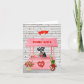 Schnauzer-hond Valentijnsdag Kussende Booth Kaart (Voorkant)