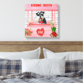 Schnauzer-hond Valentijnsdag Kussenstand Canvas Afdruk (Insitu (Slaapkamer))