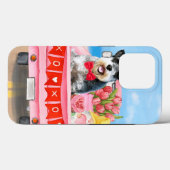 Schnauzer-hond Valentijnsdag Truck Harten Case-Mate iPhone Case (Achterkant (horizontaal))