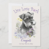 Schnauzer honden adoptie, Gotcha-dag Kaart (Voorkant)