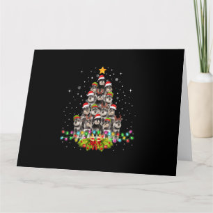 Schnauzer Honden Boom Kerst Trui Xmas Huisdier Kaart