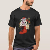 Schnauzer Hondenboom Kersttrui Xmas Huisdier Hond T-shirt (Voorkant)