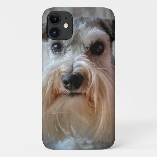 Schnauzer Hondengezicht Case-Mate iPhone Case (Achterkant)