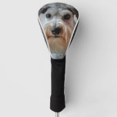 Schnauzer Hondengezicht Golfheadcover (Voorkant)