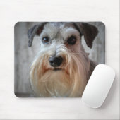 Schnauzer Hondengezicht Muismat (Met muis)