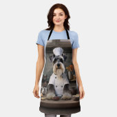 Schnauzer Hondenkok Schort (Gedragen)