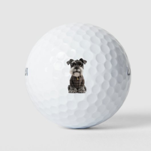 Schnauzer-hondenliefhebber Golfballen (Voorkant)