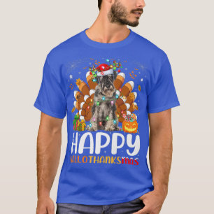 Schnauzer hondenliefhebber Halloween Kerstmis Gelu T-shirt