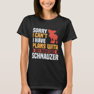 Schnauzer-Hondenliefhebber T-shirt