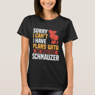 Schnauzer-Hondenliefhebber T-shirt