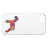 Schnauzer Hondenras Geo Silhouette Multi Case-Mate iPhone Case (Achterkant (Horizontaal))