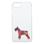 Schnauzer Hondenras Geo Silhouette Multi Case-Mate iPhone Case (Achterkant)