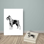 Schnauzer-Hondenras Rubberstempel
