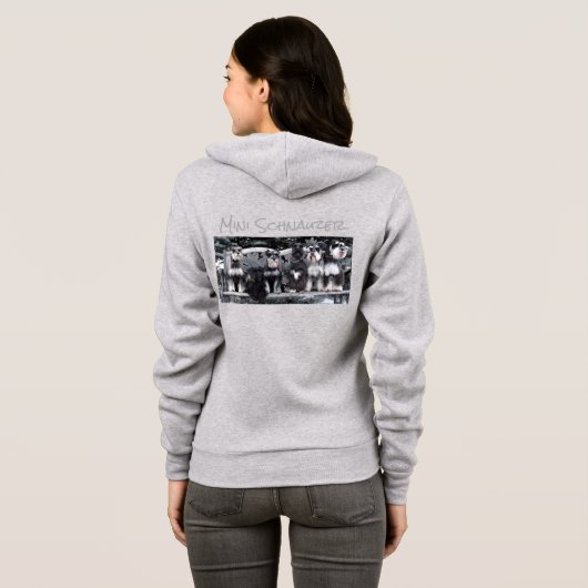 Schnauzer Hoodie (Achterkant volledig)